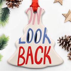 Don t Look Back Big Eye Pink Red Blue Sexy Ornament (christmas Tree)  by Mariart