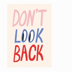 Don t Look Back Big Eye Pink Red Blue Sexy Large Garden Flag (two Sides) by Mariart