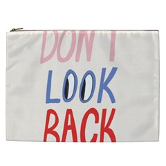 Don t Look Back Big Eye Pink Red Blue Sexy Cosmetic Bag (xxl)  by Mariart