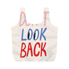 Don t Look Back Big Eye Pink Red Blue Sexy Full Print Recycle Bags (m)  by Mariart