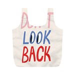 Don t Look Back Big Eye Pink Red Blue Sexy Full Print Recycle Bags (M)  Front