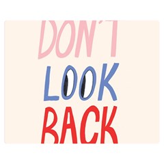 Don t Look Back Big Eye Pink Red Blue Sexy Double Sided Flano Blanket (medium)  by Mariart