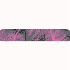 Feathers Quill Pink Grey Small Bar Mats by Mariart