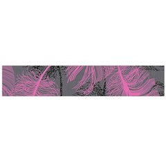 Feathers Quill Pink Grey Flano Scarf (large) by Mariart