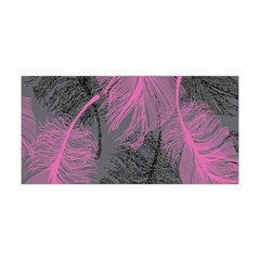 Feathers Quill Pink Grey Yoga Headband by Mariart