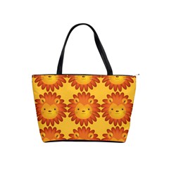 Cute Lion Face Orange Yellow Animals Shoulder Handbags by Mariart