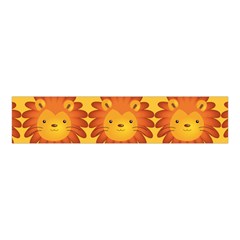 Cute Lion Face Orange Yellow Animals Velvet Scrunchie by Mariart