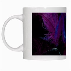 Feathers Quill Pink Black Blue White Mugs by Mariart