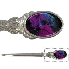 Feathers Quill Pink Black Blue Letter Openers by Mariart