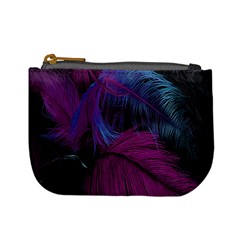 Feathers Quill Pink Black Blue Mini Coin Purses by Mariart