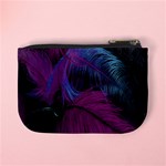 Feathers Quill Pink Black Blue Mini Coin Purses Back