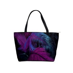 Feathers Quill Pink Black Blue Shoulder Handbags