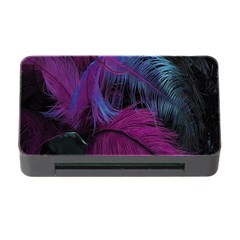 Feathers Quill Pink Black Blue Memory Card Reader With Cf by Mariart