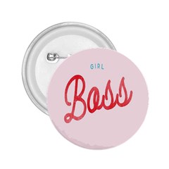 Girl Boss Pink Red Blue Sexy 2.25  Buttons