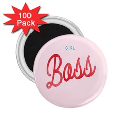 Girl Boss Pink Red Blue Sexy 2.25  Magnets (100 pack) 