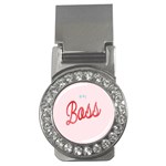 Girl Boss Pink Red Blue Sexy Money Clips (CZ)  Front