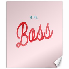 Girl Boss Pink Red Blue Sexy Canvas 8  x 10 