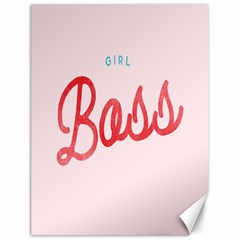 Girl Boss Pink Red Blue Sexy Canvas 18  x 24  