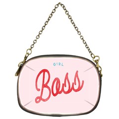 Girl Boss Pink Red Blue Sexy Chain Purses (One Side) 