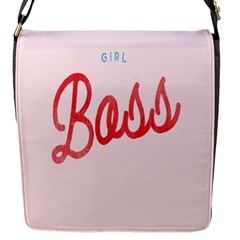 Girl Boss Pink Red Blue Sexy Flap Messenger Bag (S)