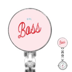 Girl Boss Pink Red Blue Sexy Stainless Steel Nurses Watch