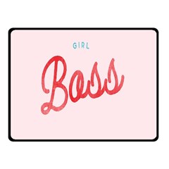 Girl Boss Pink Red Blue Sexy Double Sided Fleece Blanket (Small) 