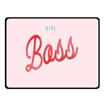 Girl Boss Pink Red Blue Sexy Double Sided Fleece Blanket (Small)  45 x34  Blanket Front