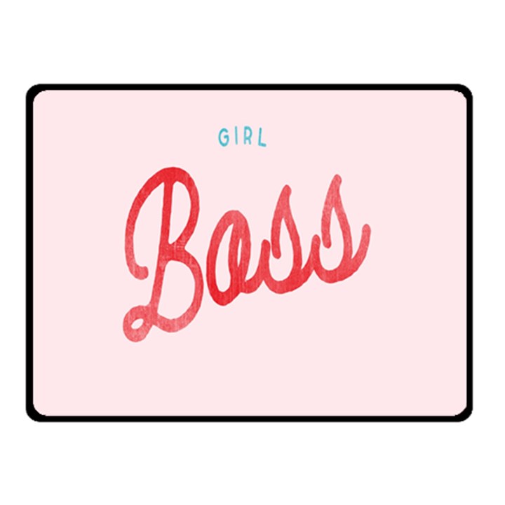 Girl Boss Pink Red Blue Sexy Double Sided Fleece Blanket (Small) 