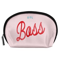 Girl Boss Pink Red Blue Sexy Accessory Pouches (Large) 