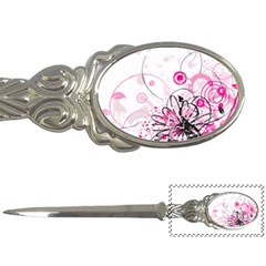 Wreaths Frame Flower Floral Pink Black Letter Openers