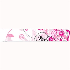 Wreaths Frame Flower Floral Pink Black Small Bar Mats