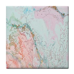 Geode Crystal Pink Blue Tile Coasters by Mariart