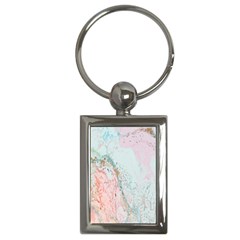 Geode Crystal Pink Blue Key Chains (rectangle)  by Mariart