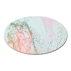 Geode Crystal Pink Blue Oval Magnet