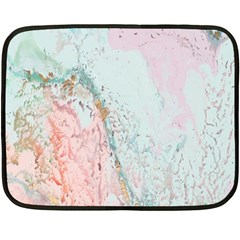 Geode Crystal Pink Blue Double Sided Fleece Blanket (mini)  by Mariart