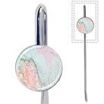 Geode Crystal Pink Blue Book Mark Front