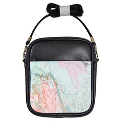 Geode Crystal Pink Blue Girls Sling Bags by Mariart