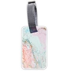 Geode Crystal Pink Blue Luggage Tags (one Side)  by Mariart