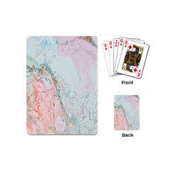 Geode Crystal Pink Blue Playing Cards (mini)  by Mariart