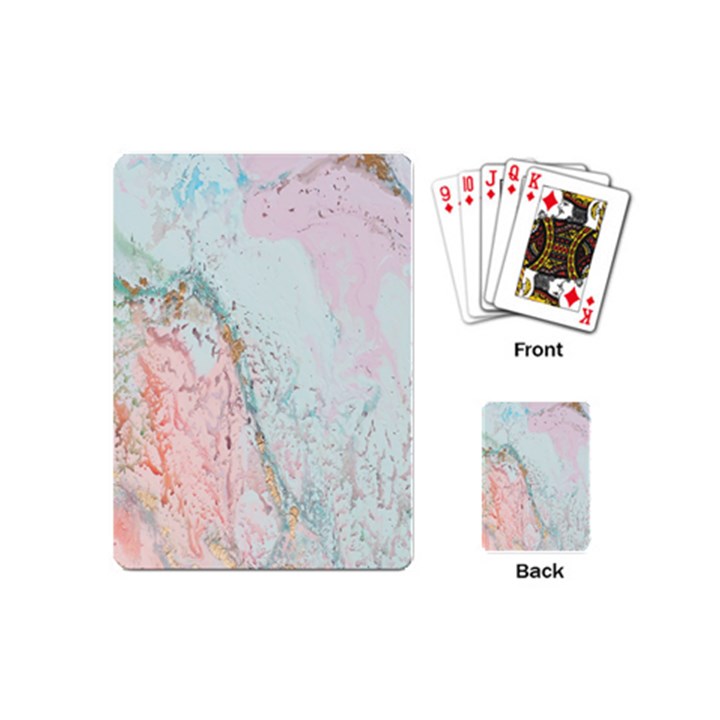 Geode Crystal Pink Blue Playing Cards (Mini) 