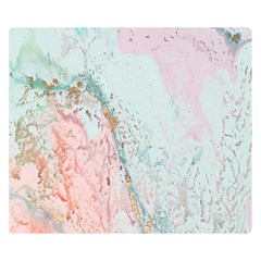 Geode Crystal Pink Blue Double Sided Flano Blanket (small)  by Mariart