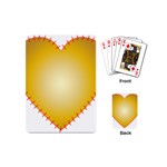 Heart Rhythm Gold Red Playing Cards (Mini)  Back