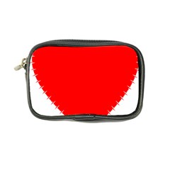 Heart Rhythm Inner Red Coin Purse by Mariart