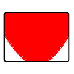 Heart Rhythm Inner Red Fleece Blanket (small) by Mariart