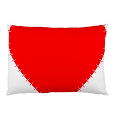 Heart Rhythm Inner Red Pillow Case (two Sides) by Mariart