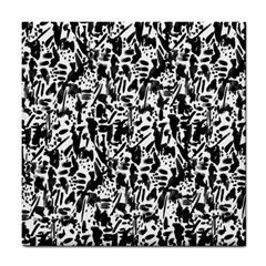 Deskjet Ink Splatter Black Spot Tile Coasters by Mariart