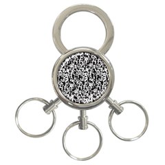 Deskjet Ink Splatter Black Spot 3-ring Key Chains