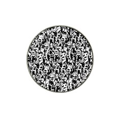 Deskjet Ink Splatter Black Spot Hat Clip Ball Marker by Mariart