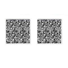 Deskjet Ink Splatter Black Spot Cufflinks (square) by Mariart