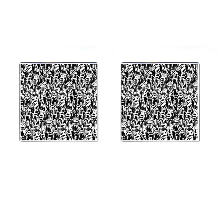 Deskjet Ink Splatter Black Spot Cufflinks (Square)